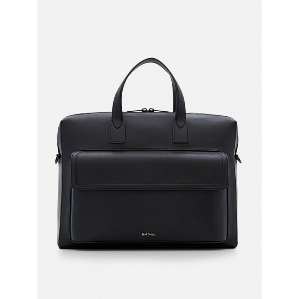 Paul Smith Men Saffiano Leather Briefcase Paul Smith